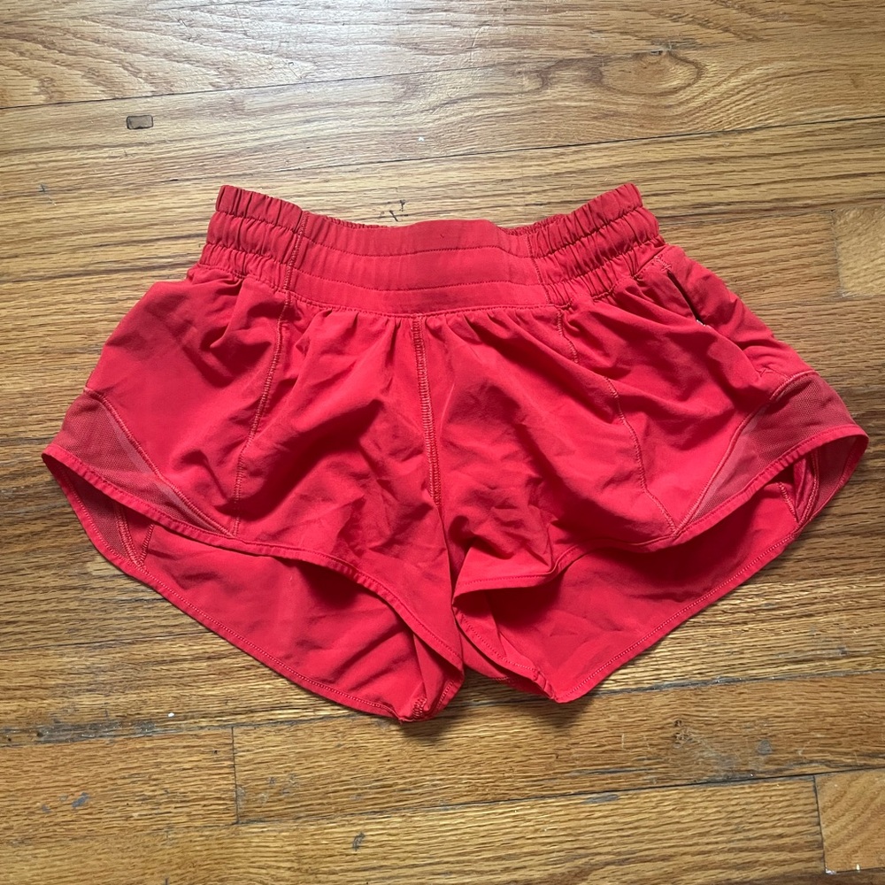 lululemon athletica Red Women's Athletic Shorts